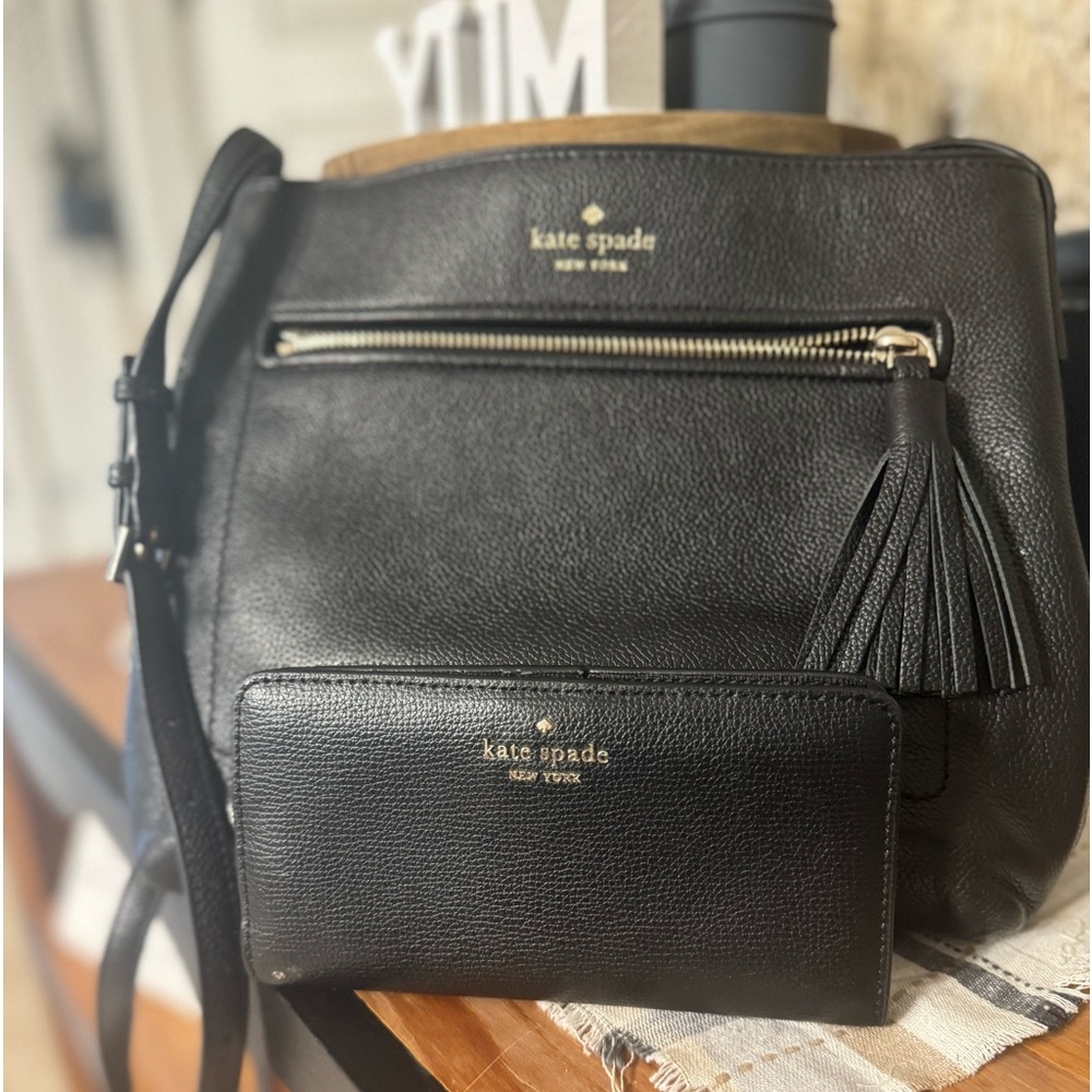 Kate Spade crossbody with matching slim wallet